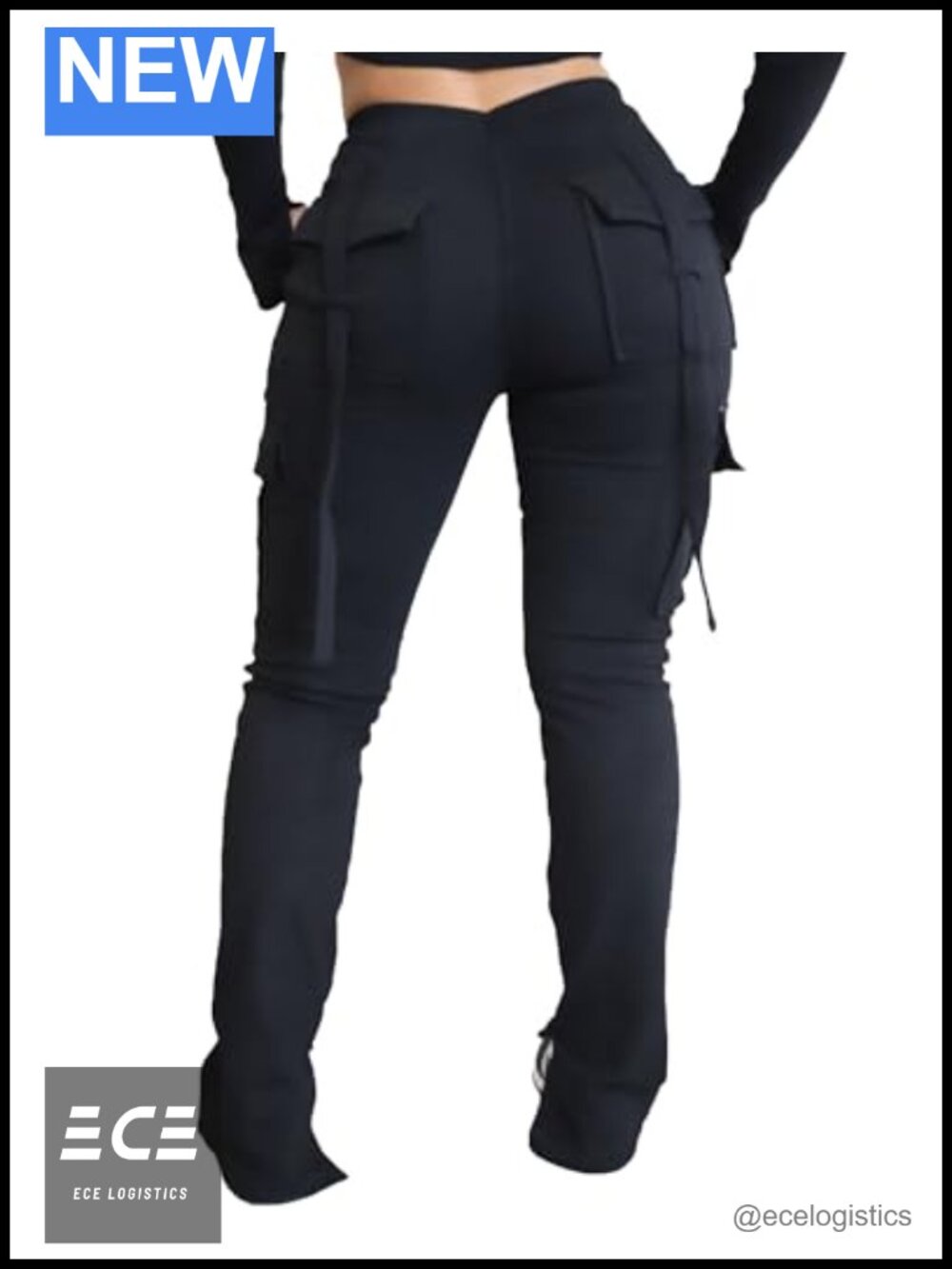 Women's Drawstring Cargo Sweatpants with Pockets Stretchy Active Joggers